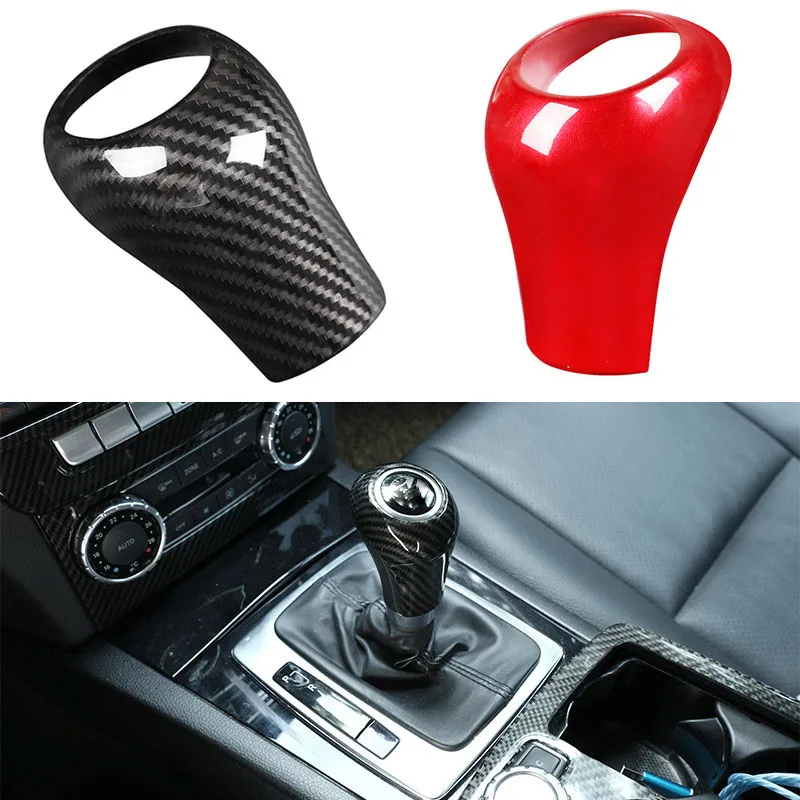ABS Car Gear Shift Panel Frame Gear Knob Cover Trim Sticker For Mercedes Benz GLK E A G C CLS Class W212 W204 LHD