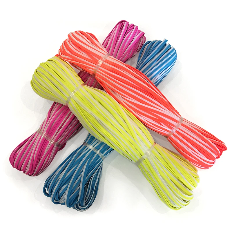 5 Meters Colored Reflective Piping Strip Sewing On Clothes For Edge Covering Bags | Безопасность и защита