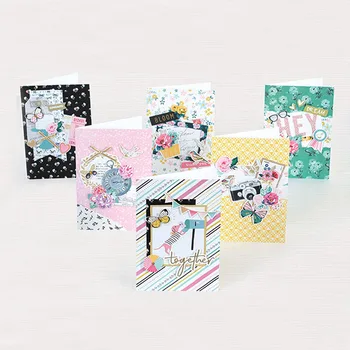 

Vintage Card Making Supplies Gift Set For Kid Floral Flower Greeting Cards Making Material Kit Acessories