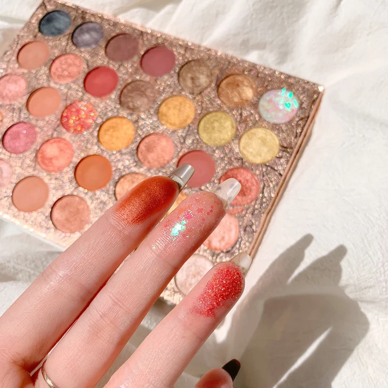 

Eyeshadow Palette Matte Highlight Trimming Blush Pearlescent Glitter Sequins Eyeshadow Pigment Nude Eye Shadow Palette Shimmer