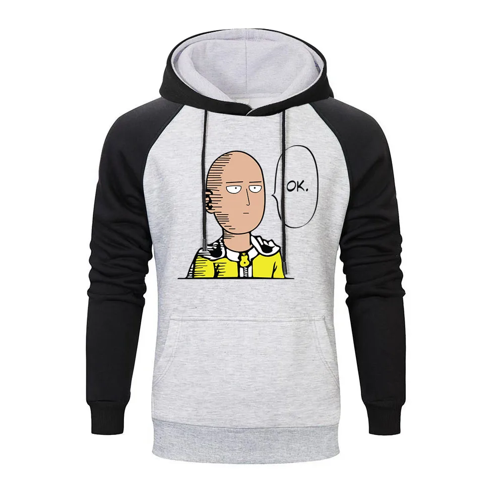 Новое поступление толстовки с аниме One Punch Man мужские принтом реглан сезон