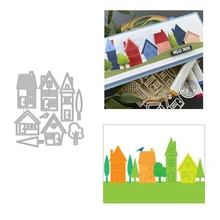 

House Metal Cutting Dies Cut Die 2021 New Arrival Mold Decoration Scrapbook Paper Craft Knife Mould Hot