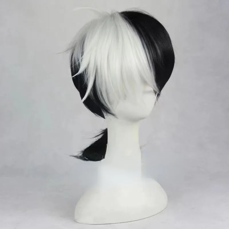 Парик для косплея черно-белого конского хвоста из искусственных волос |
