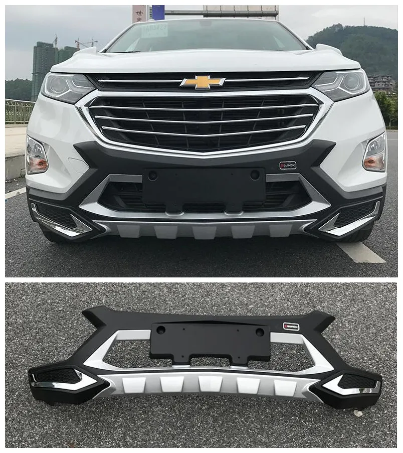 

ABS Car Front+ Rear Bumper Protector Cover Guard Skid Plate Fits For Chevrolet EQUINOX 2017 2018 2019