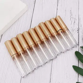 

5pcs Lip Gloss Tube 2.5ml Container Empty Lip Gloss Tube Diy Lipstick Bottle Container Makeup Tool Gold Lip Gloss Bottle