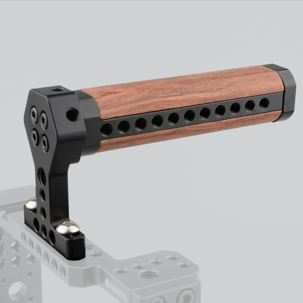 CAMVATE Камера сверху сыр деревянная рукоятка с 1/4 &quot 20 &amp 3/8&quot 16 поток шурупы из