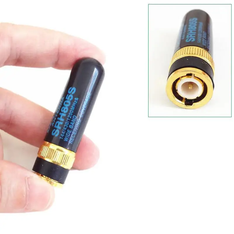 2 uds SRH805S antena SMA hembra BNC VHF UHF para $TERM impacto BAOFENG UV-5R BF-888S Para Kenwood Radio de dos vías accesorios de Walkie Talkie
