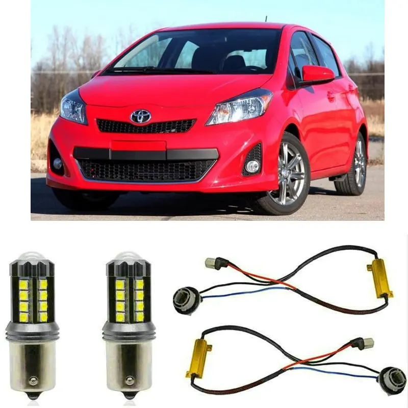 

Fog lamps For TOYOTA YARIS/VITZ P13 Stop lamp Reverse Back up bulb Front Rear Turn Signal error free 2pc