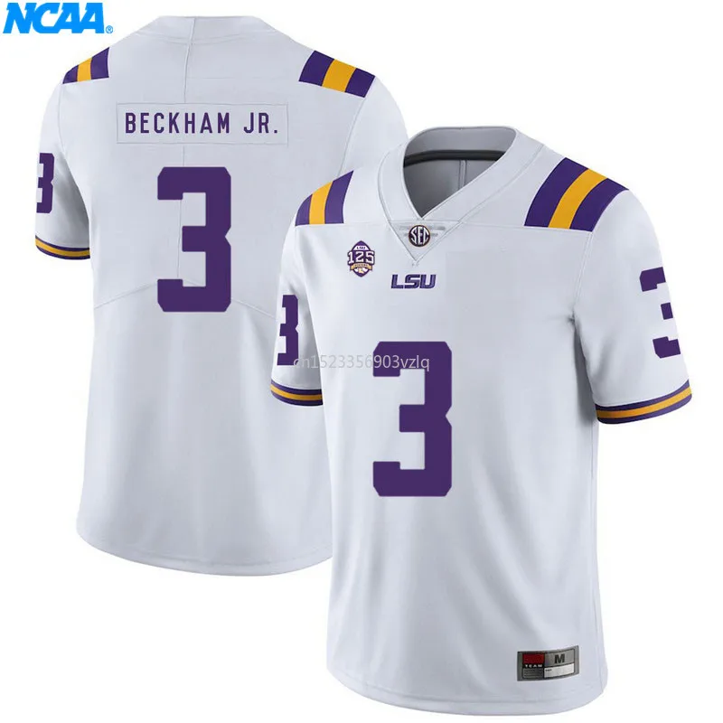 Новое поступление высокое качество майки Odell Beckham Jr.#3 колледж футболка ограниченной серии Майки S-XXXL