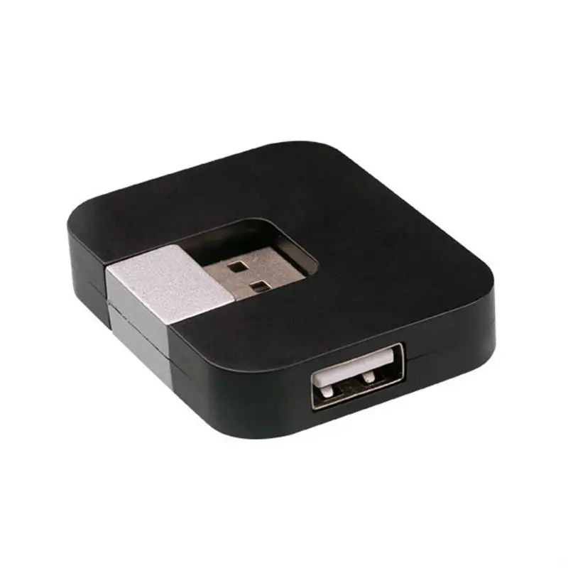 2.0 4-Port USB Collapsible Distributor Multi Hub Splitter Power For PC laptop