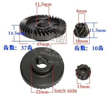 

1set 37/10teeths Reich KEN Angle Mill Cutting Machine Hand Drill 6910 Big and Small Gear