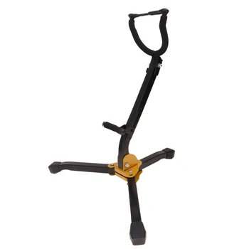

Foldable Stand Rack for Tenor/Alto Saxophone Sax Instrument Yellow & Black