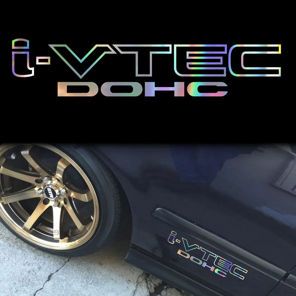 

Голографическая наклейка на лобовое стекло для I-vtec Dohc Honda, 28 см