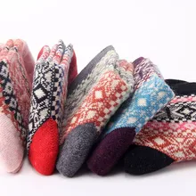 LNCDIS, женские носки, хлопок, 5 пар, женские, в винтажном стиле, толстая шерсть, теплые зимние носки, зимние носки, набор, забавные, высокие, черные, Харадзюку