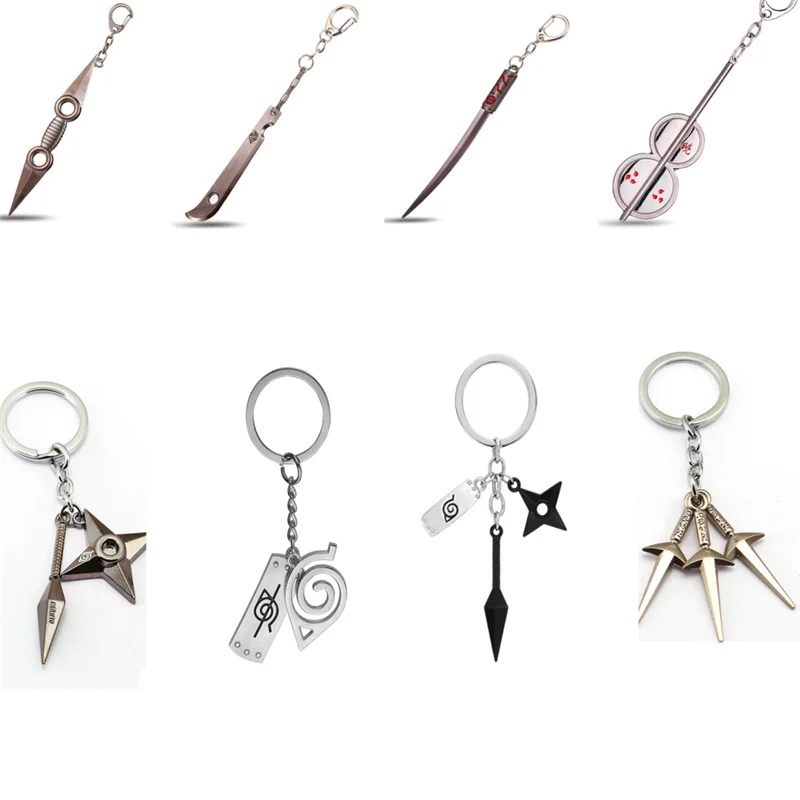 Новый брелок с символикой Наруто kunai Shuriken оружие держатель для мужчин аксессуары