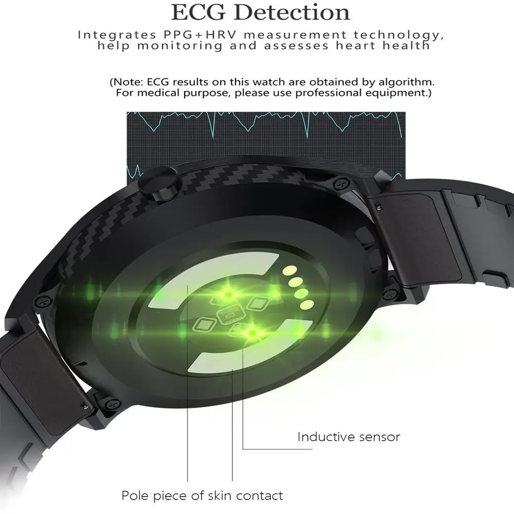 DT98 1,3 дюймовый цветной круглый экран Смарт-браслет bluetooth для разговора с музыкой многоуровневый пульсометр измеритель артериального давления ЭКГ IP68 водонепроницаемый браслет