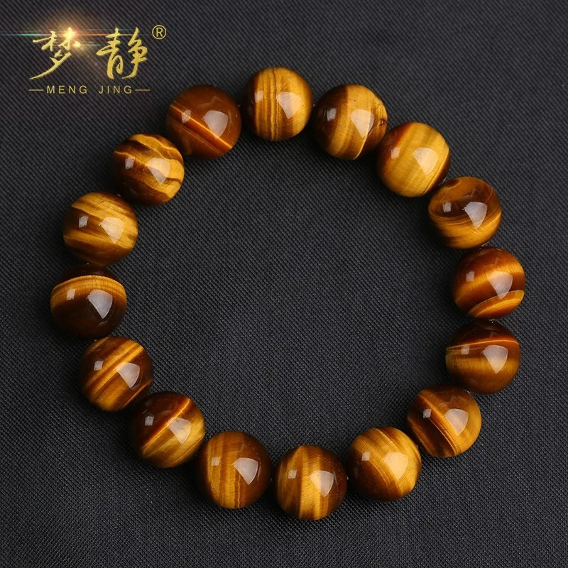

Dream Static 7A Natural Yellow Tiger-eye Bracelet Tiger Eye' Stone Men And Women-Single Loop Bracelets Cat's Eye Stone Crystal B