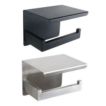 

Stainless Steel Nail-Free Paper Towel Holder Strong Adhesive Toilet Paper Holder High Quality Support Wholesale Dropshipping