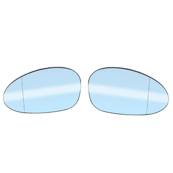 

2 Pin Heated Door Wing Mirror Glass Wide Angle Aspherical Blue for BMW E85 E86 E82 E88 E90 E91 E92 E93 Car Styling Accessories