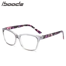 IBOODE модные цветочные дужки очки для чтения для женщин и мужчин пресбиопические очки Квадратные очки при дальнозоркости увеличительные очки