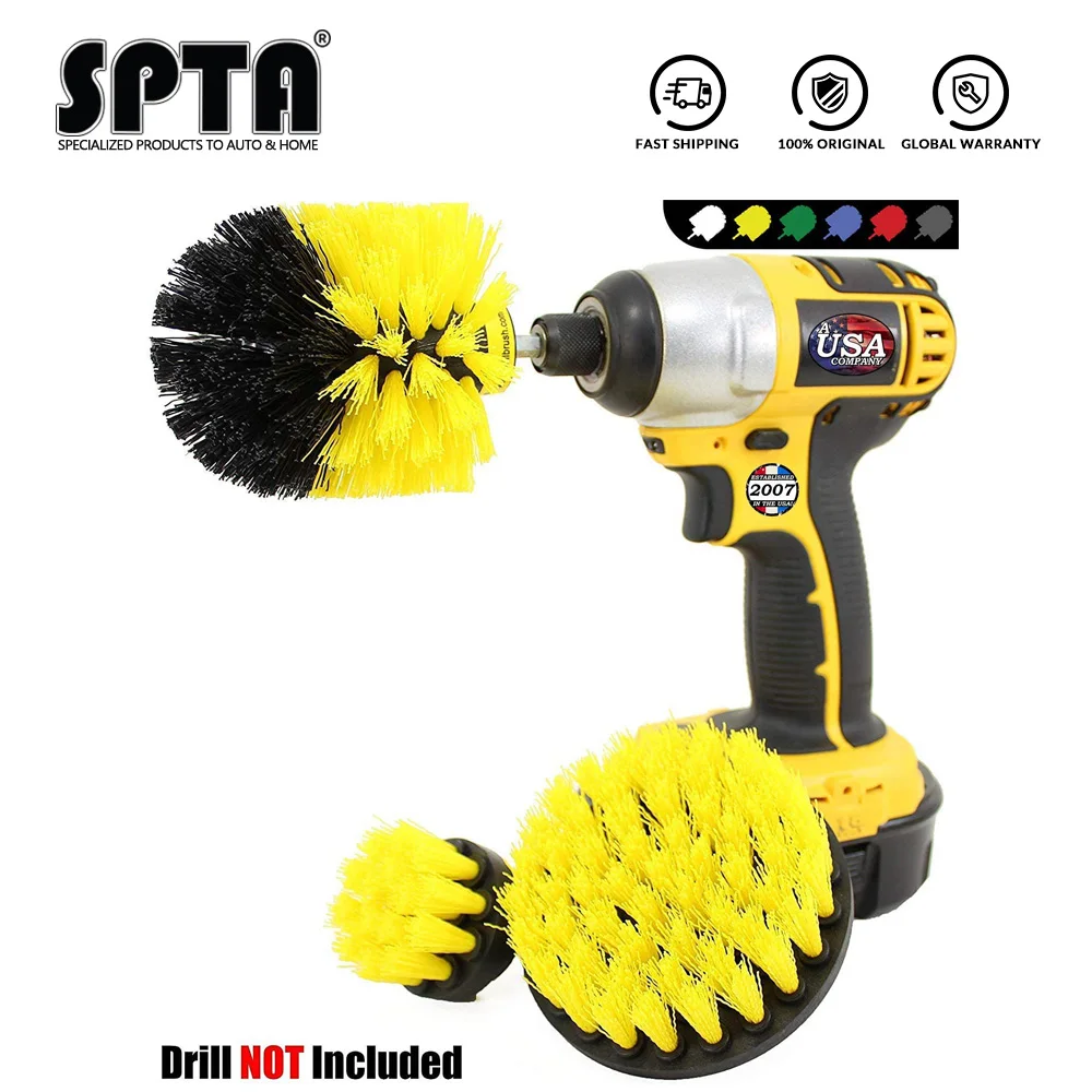 SPTA Bathroom Surfaces Tub, Shower, Tile and Grout All Purpose Power Scrubber Cleaning Kit|Sponges, Cloths & Brushes| - AliExpress