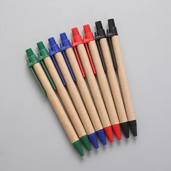 

Paper School Handwriting Student Simple Ball Pen Office Business Stationery 0.5mm Tip Smooth Eco Friendly Gift