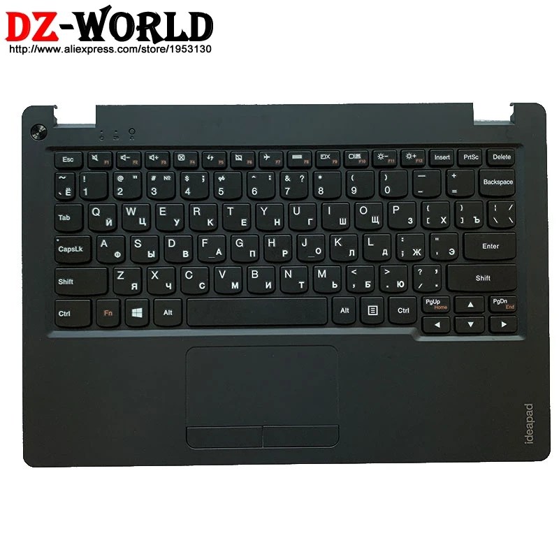 

New RU Russian Keyboard with Shell C Cover Palmrest Upper Case and Touchpad for Lenovo Ideapad 100S-11IBY Laptop 5CB0K48386