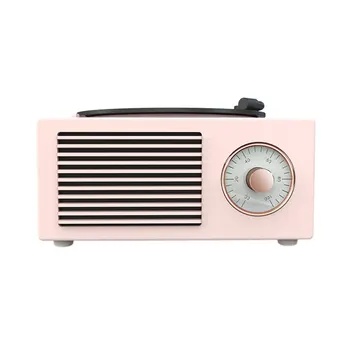 

USB Charging Mini Music Support Card Gift MP3 Wireless Stereo Retro Cute Bluetooth Speaker Built-in Mic Desktop Portable Audio