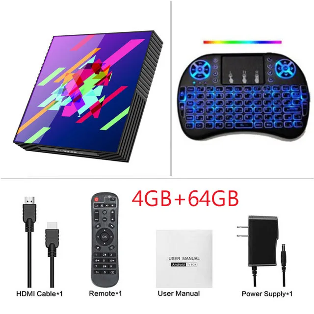 4GB 64GB I8B A95XZ2PLUS Смарт ТВ приставка Android 9,0 ТВ приставка 4 Гб ОЗУ 64 ГБ 32 ГБ H.265 медиаплеер 4K Google голосовой помощник Netflix Youtube ТВ приставка - Цвет: 4GB 64GB I8B