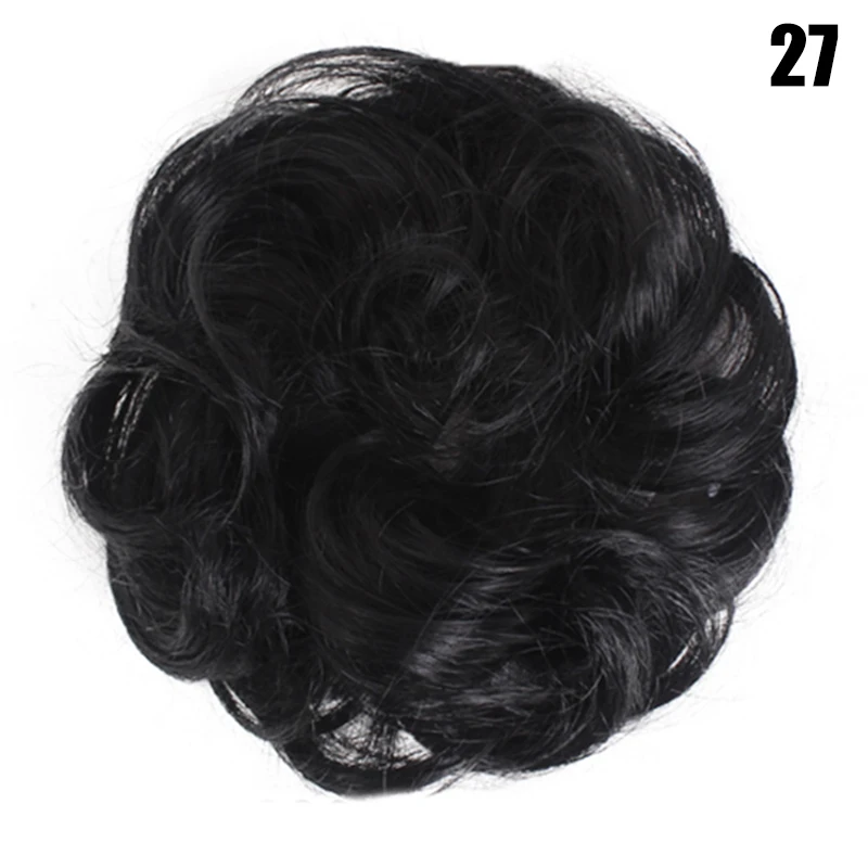 Легко носить стильные резинки для волос естественным образом грязный кудрявый пучок для наращивания волос эластичный шиньон для наращивания волос шикарный и модный - Цвет: 27