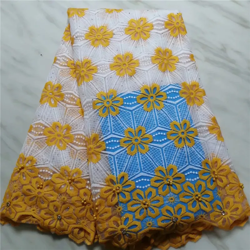 

New arrival multicolor mesh soft material 5 yards French lace fabric with stones beautiful net lace fabrics for wedding!P9