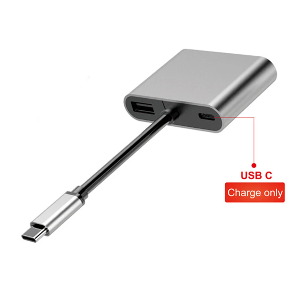 4 в 1 USB C type C к HDMI 4K VGA USB 3,0 Аудио Видео адаптер конвертер USB3.0 аудио адаптер видео адаптер
