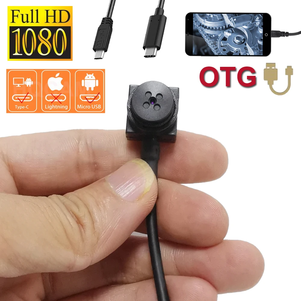 1515mmMiniSizeTypeCUSBCamera1080P720PMicroUSBOTGCamera
