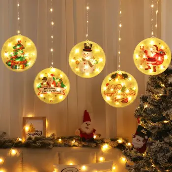 

Christmas String Lights 113 LED Christmas Decorations Novelty Hanging 3D Lights with USB for Festival Party Christmas Decor