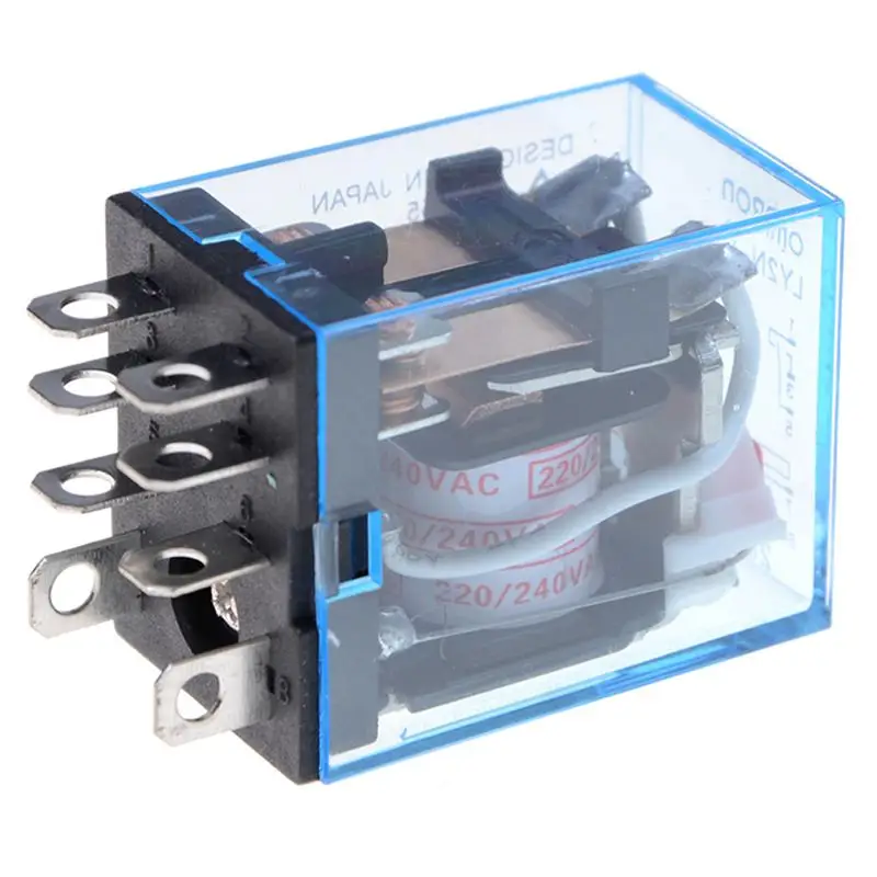 

HHO-10 Pcs Coil Power Relay LY2NJ DPDT 8 Pin HH62P JQX-13F With Socket Base