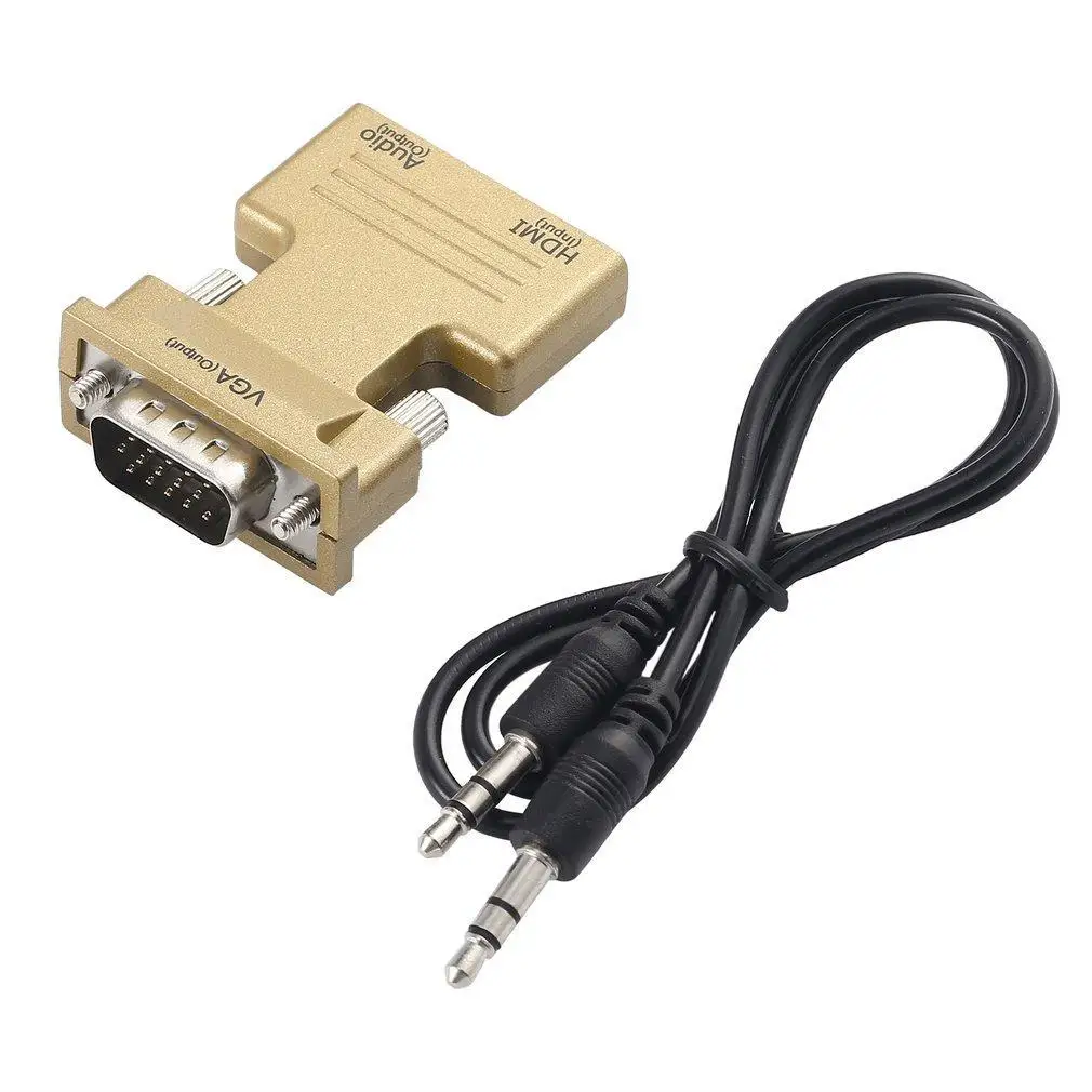 HDMI Женский VGA Мужской конвертер с аудио адаптером поддержка 1080P выход UL