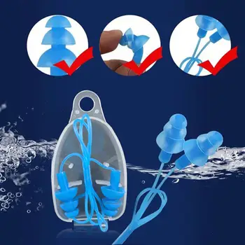 

Universal Soft Silicone Swimming Ear Plugs Earplugs Pool Accessories Water Sports Swim Ear Plug