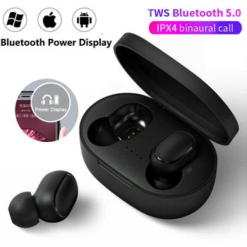 

A6S TWS Bluetooth Earphone PK Redmi Airdots Wireless Bluetooth 5.0 Hifi Gaming Headsets Airbuds Earbud For Iphone Xiaomi Samsung