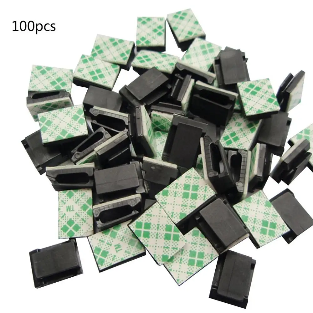 

100Pcs Self Adhesive Cable Clips Wire Holder Cord Organizer Fixed Clamps Car Hot Selling Market Trend