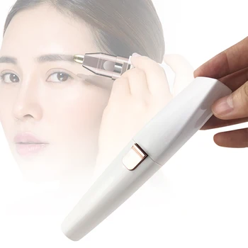 

2 In 1 Women LED Indicator Painless Multifunctional Portable Razor Shaver Electric Eyebrow Trimmer Facial USB Rechargeable Lip