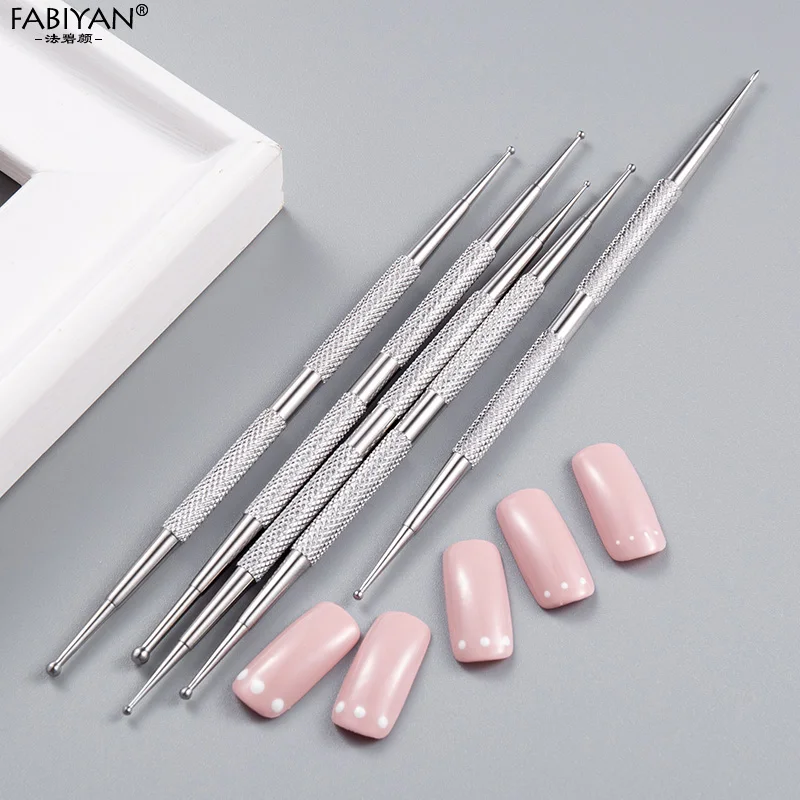 Double Head Acrylic Nail Point Drill Crayons Self-adhesive Stippling Pen  Metal Dotting Pen Tools Pipe Picking Nail Rhinestones Tools Accessories -  Temu