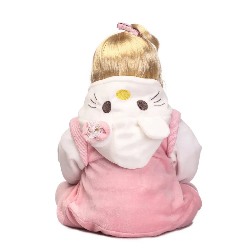 22 дюймов Reborn Baby куклы Очаровательная похожая на настоящую блондинка младенец получивший новую жизнь для девочек Bonecas Реалистичная кукла возрожденная менина Игрушки для девочек Juguetes