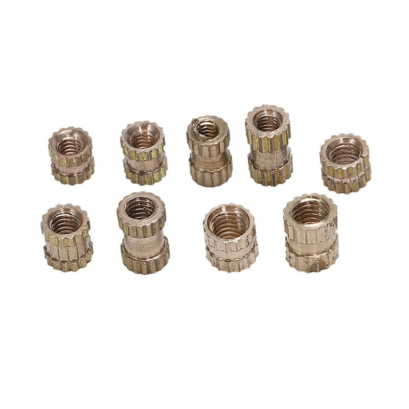 

Hot Sale 500Pcs/Set Insert Embedment Nuts Injection Molding Nut Brass Insert Knurled Nuts Knurling Tool Embedded Parts Fastener