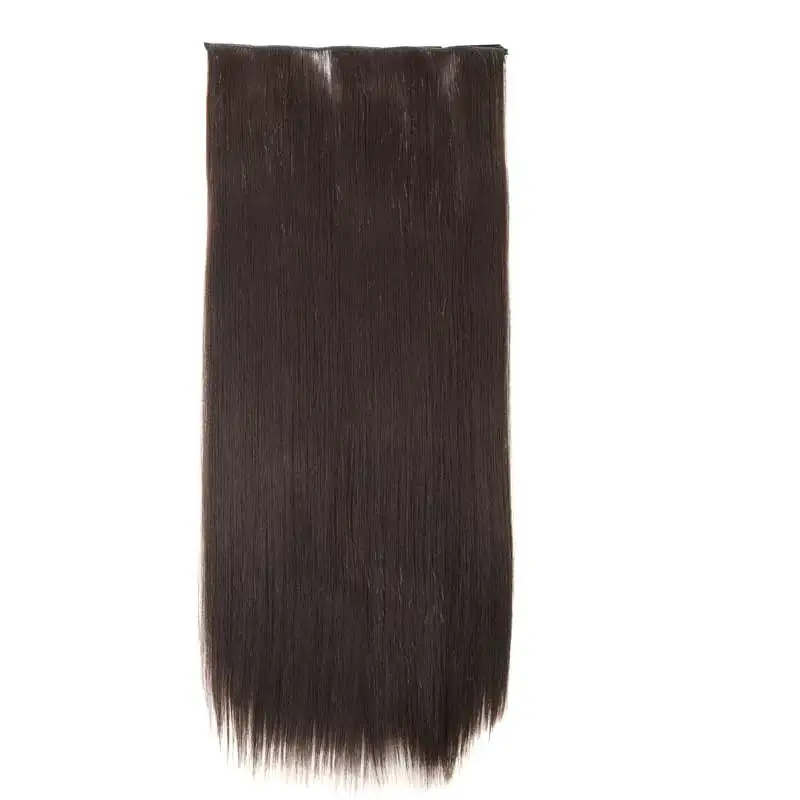 Накладные женские волосы на заколках, чистый цвет, свободные, волнистые, жаростойкие, синтетические, вечерние, белые, русские - Цвет: D1012-2