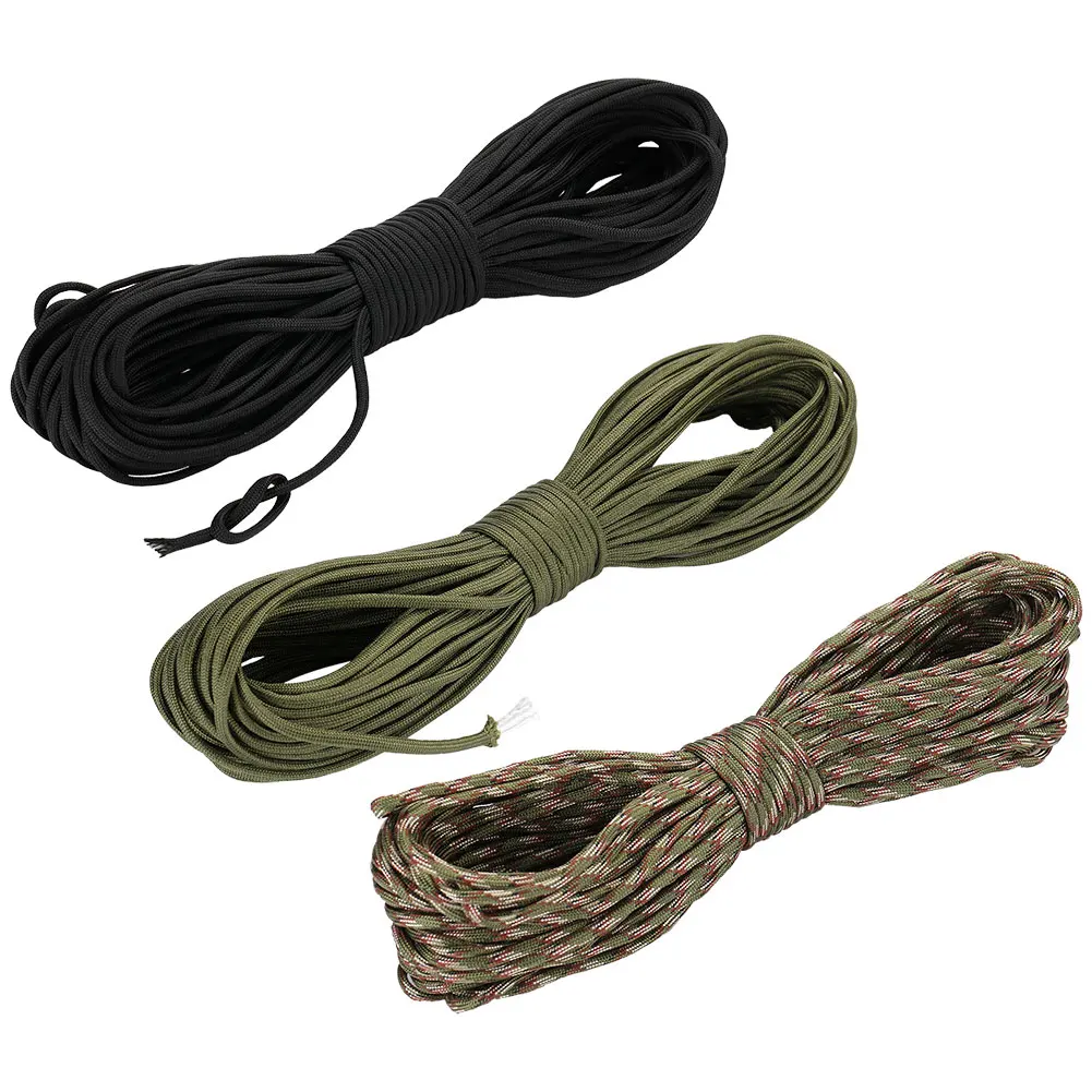 Camping Ropes Parachute Cord Seven-Core Polyester Seven-Core High-Strength Ropes Ropes Reflective Cord Rope 31M Climbing Ropes
