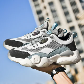 

Explosive shoes breathable mesh shoes reflective trendy shoes wear-resistant cushioning luminous blade casual men's shoes