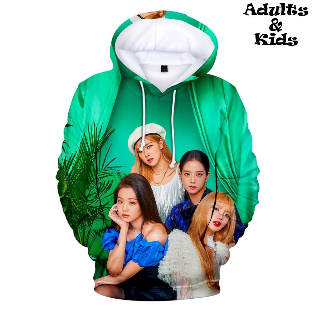 

Blackpink 3D Print Hoodies Sweatshirt Korean Idol new Parent child FASHION Exclusive Hoodies Casual Autumn/Winter kids Hoodie
