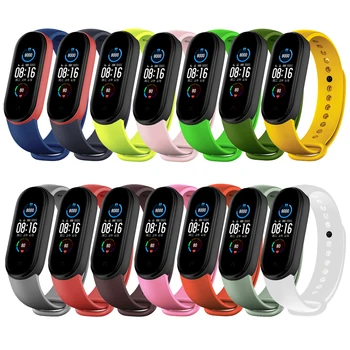 

Soft Silicone Bracelet for Xiaomi Mi Band 5 Strap Sport watch Silicone wrist strap For xiaomi mi band 5 bracelet Miband 5 strap