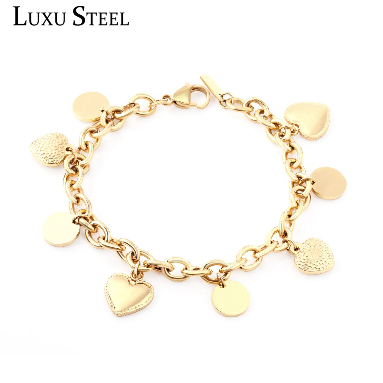 Роскошные браслеты дружбы pulsera классический стиль золотой цвет круглые подвески