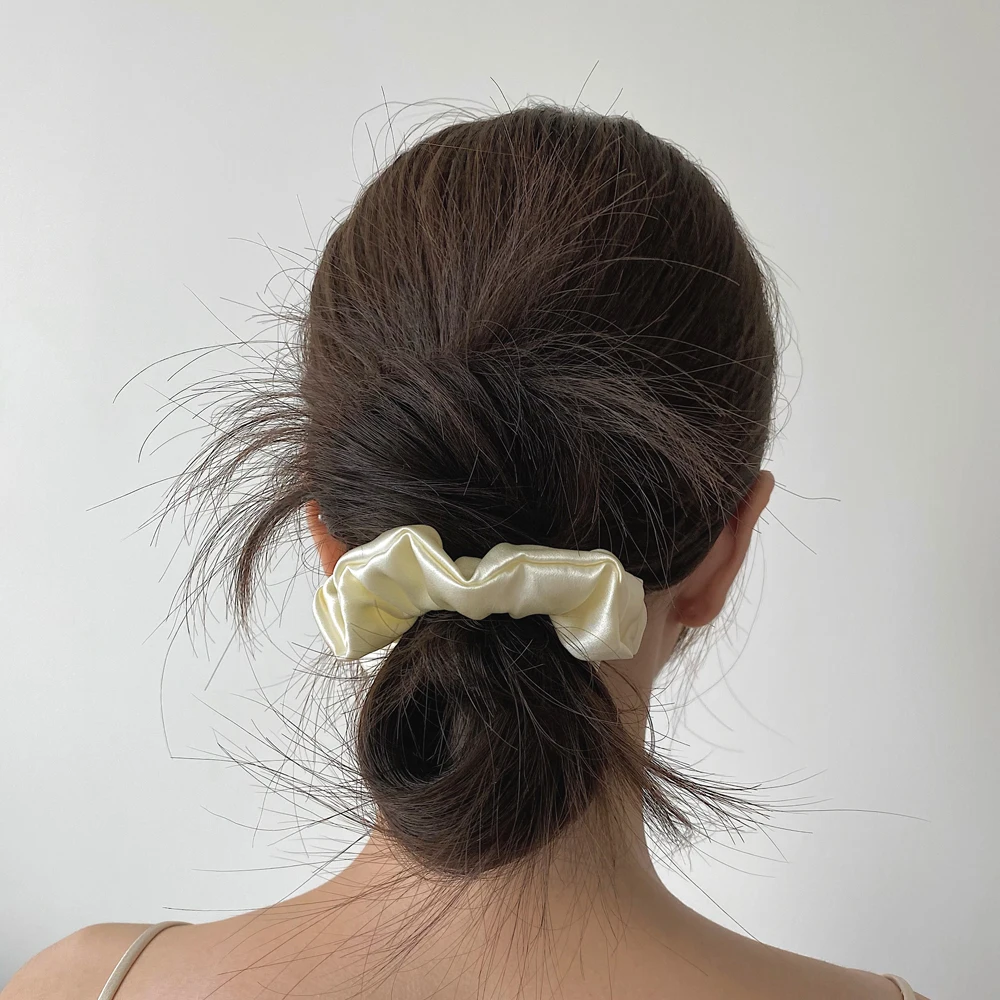 Luxurious 100% Pure Mulberry Silk Large Hair Scrunchies